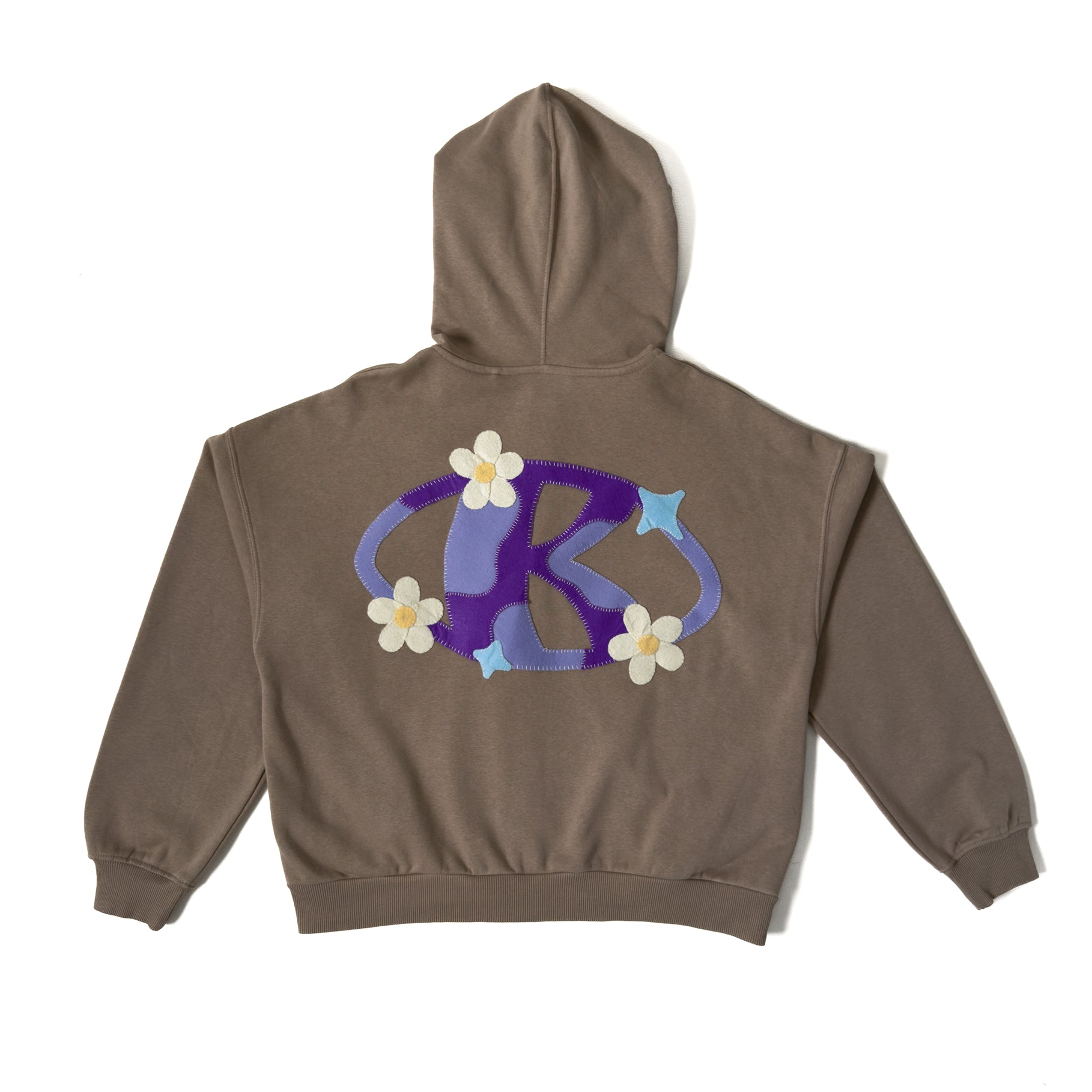 Sudadera con Logo en Patchwork – Pieza Única Talla S