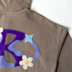 Sudadera con Logo en Patchwork – Pieza Única Talla S