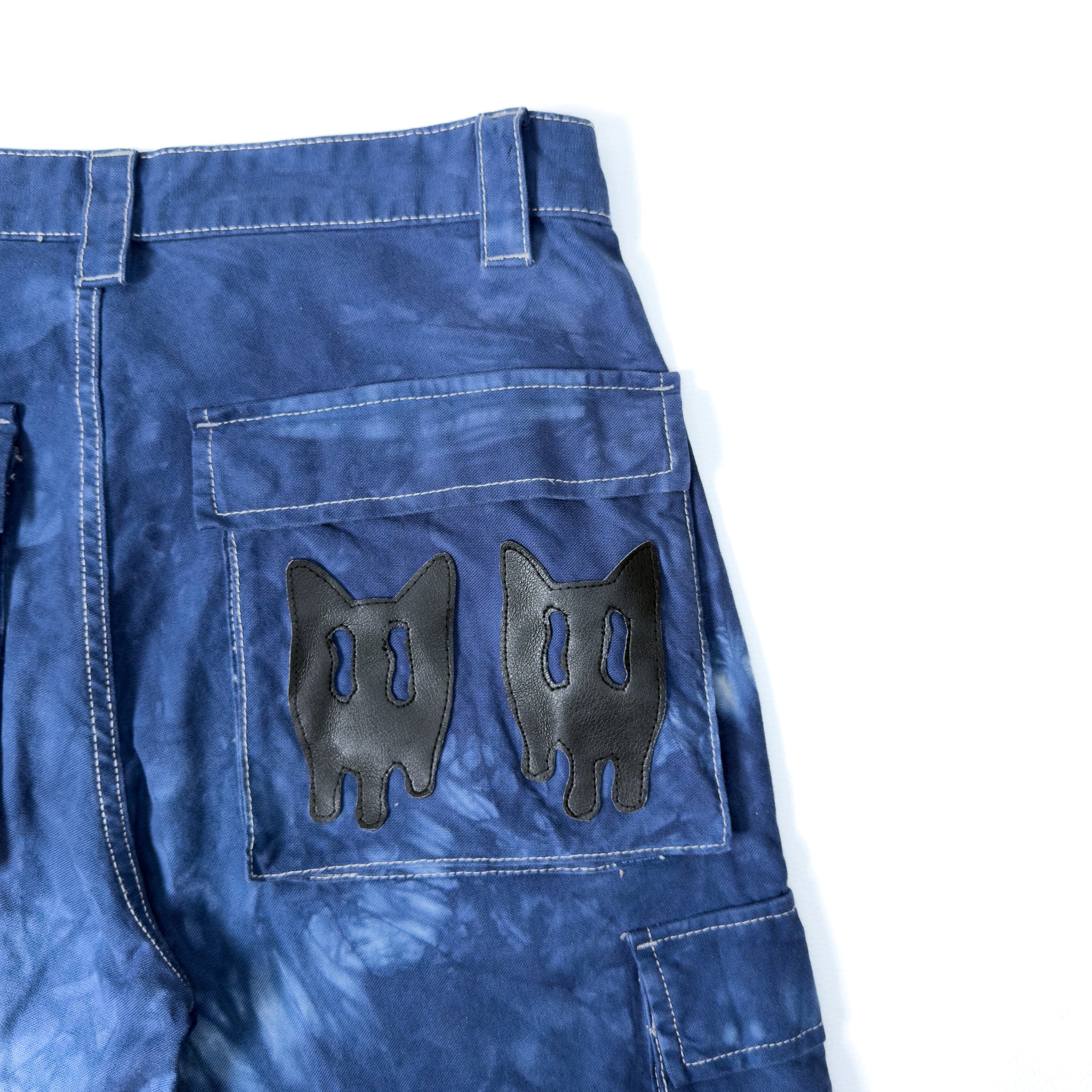 Pantalón Azul Tie-Dye  – Pieza Única Talla 38