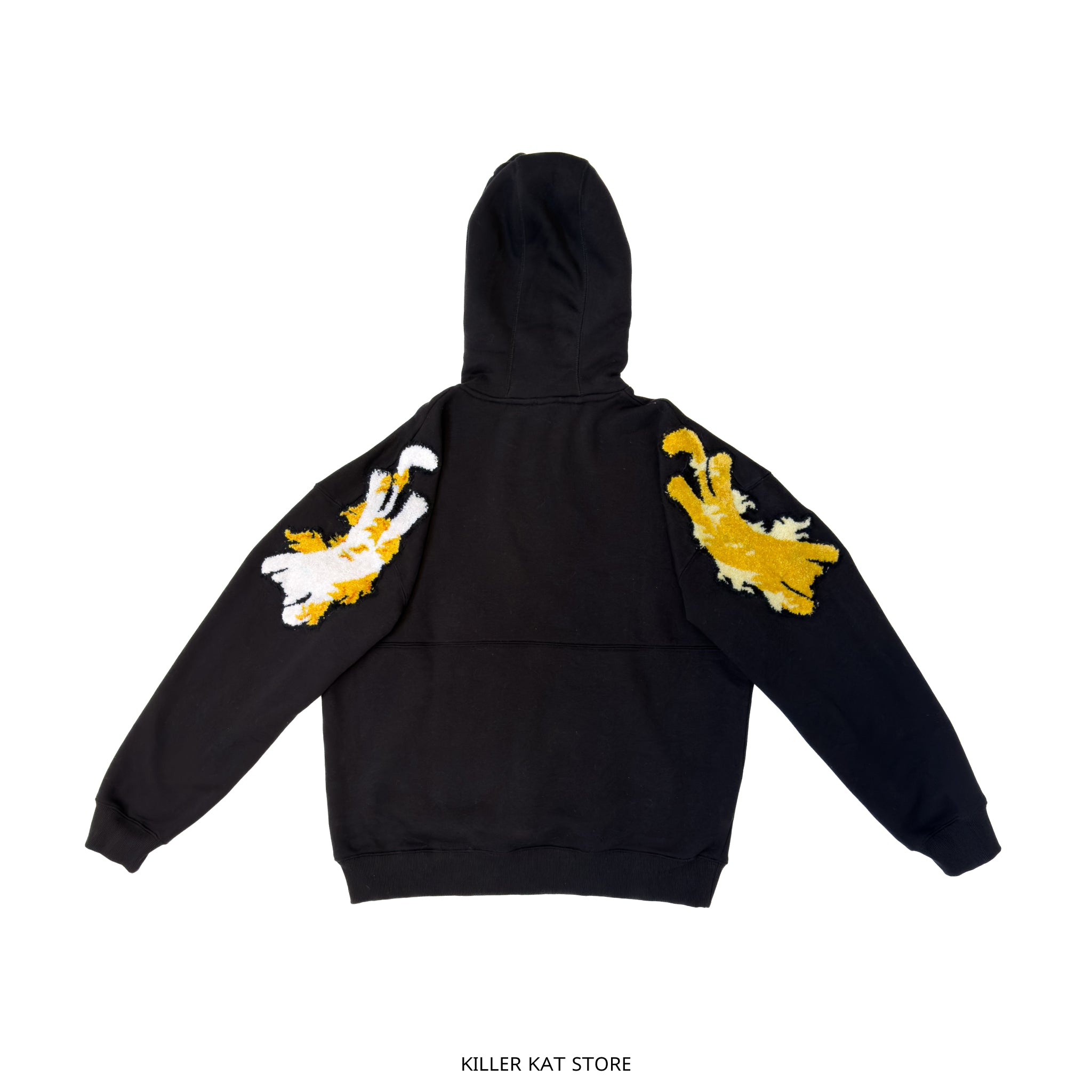 Sudadera Negra Bordado KillerKat – Pieza Única Talla L