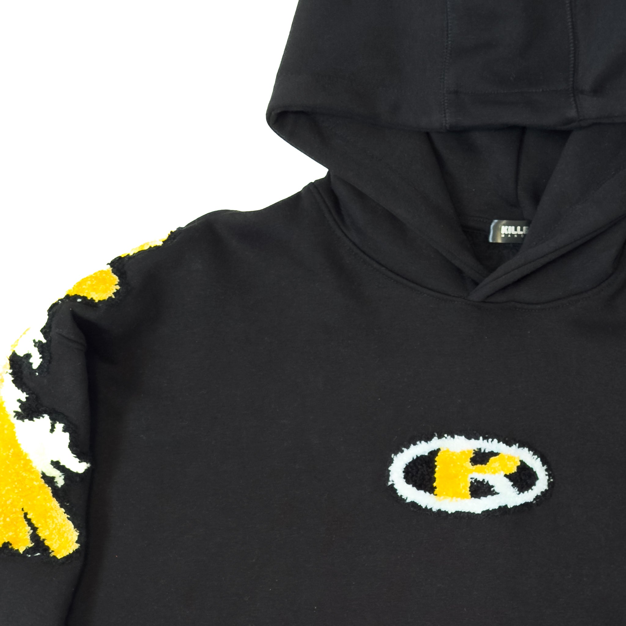 Sudadera Negra Bordado KillerKat – Pieza Única Talla L