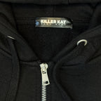 Sudadera Negra Bordado KillerKat – Pieza Única Talla L