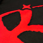 Sudadera Killer Kat Negra Patchwork – Pieza Única Talla M