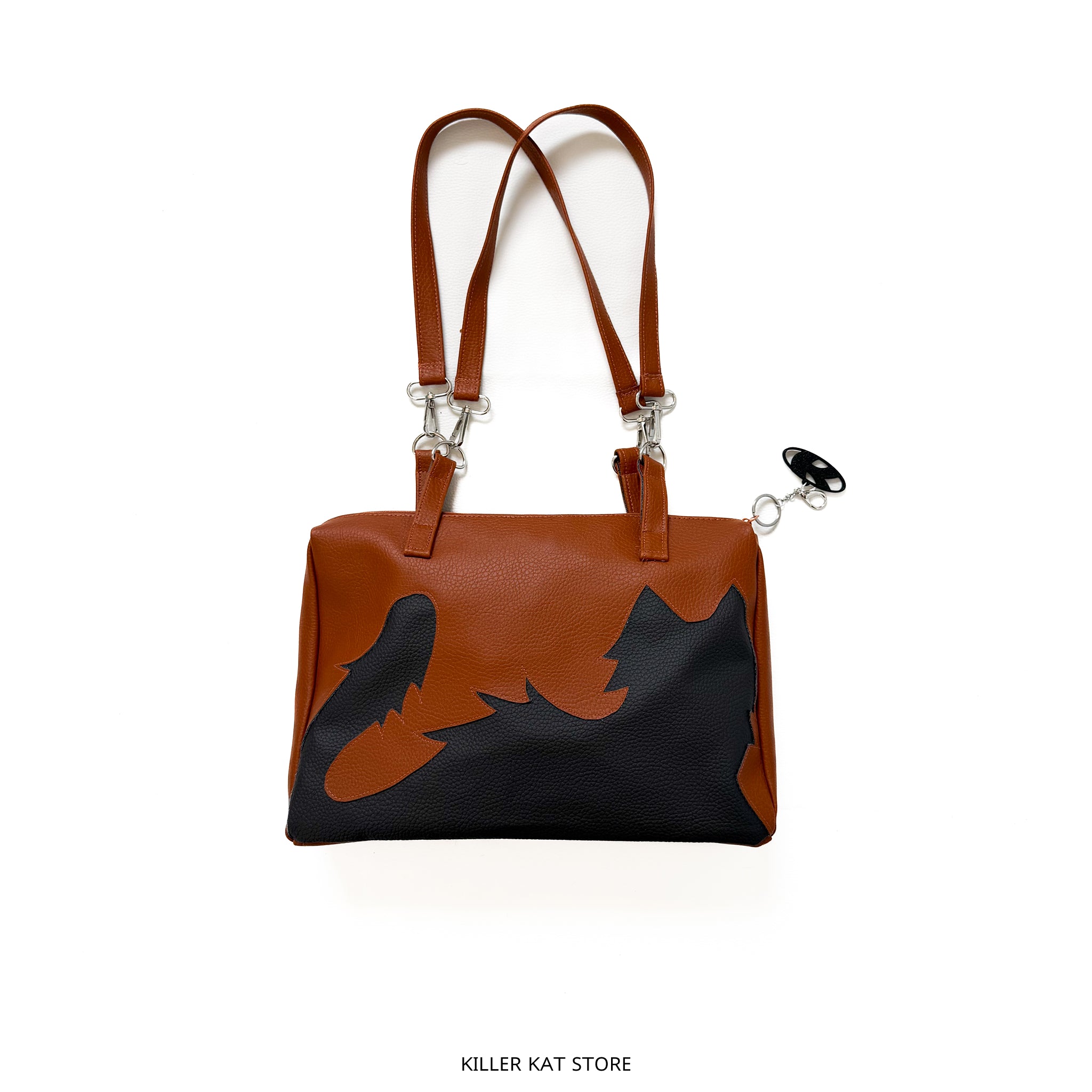Tote Bag Marrón killer kat Cuero Sintético - Pieza única