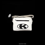 Bolso Bandolera Blanco y negro Cuero Sintético - Pieza única