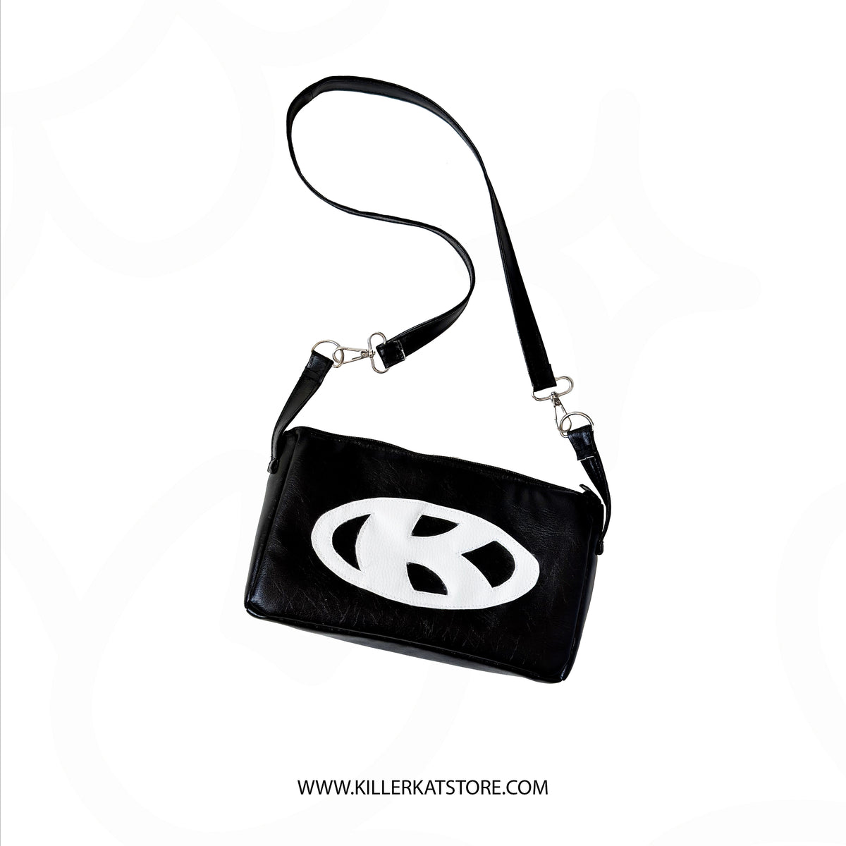 Bolso Bandolera Cuero Sintético Negro