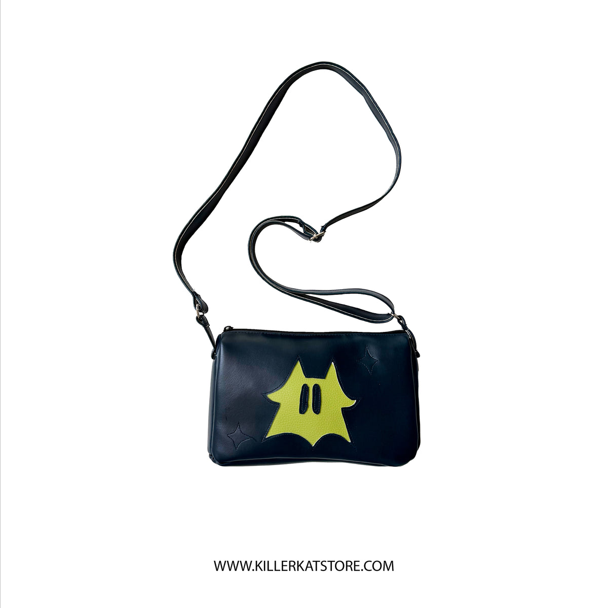 Bolso Bandolera Cuero Sintético Azul Verde