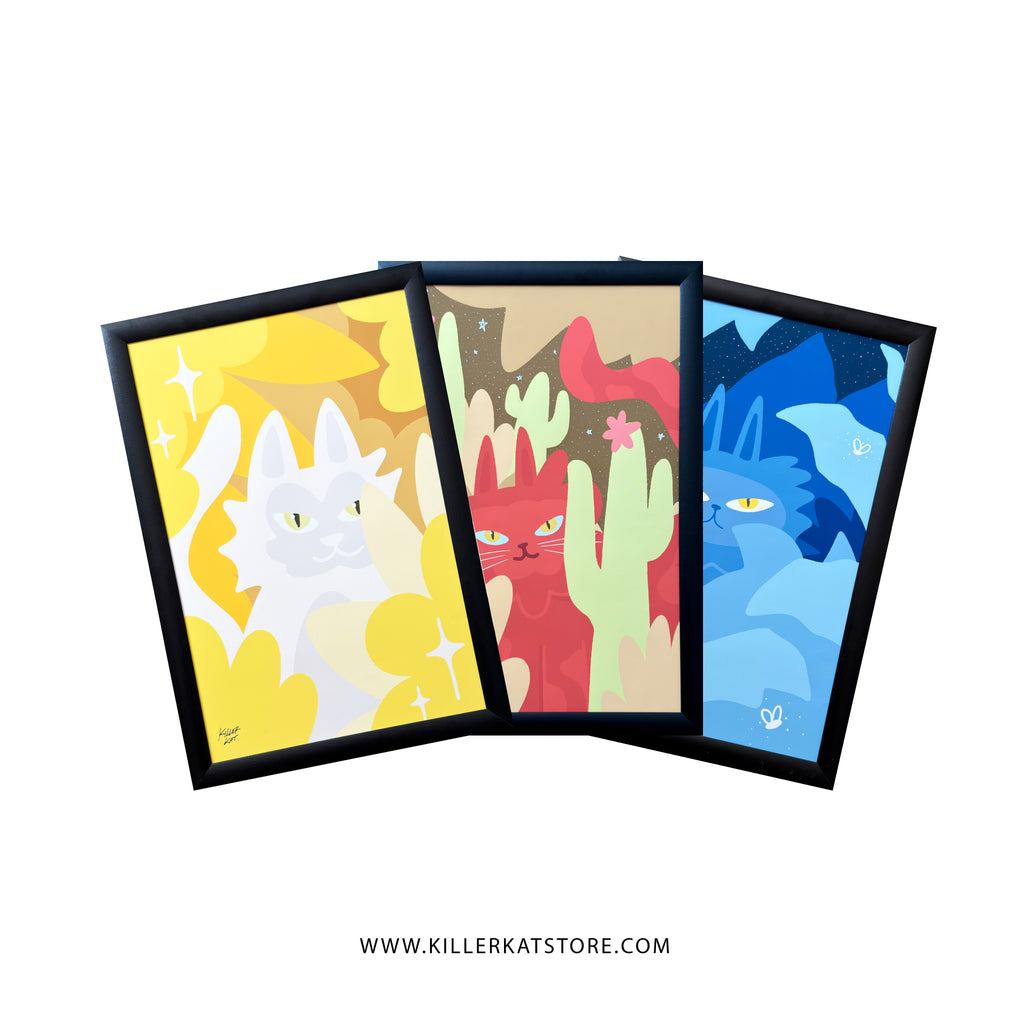 Pack 3 Print Killer Kat Garden + camiseta (1 Unidad Disponible)