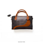 Bolso De mano Marrón Cuero sintético - Pieza única