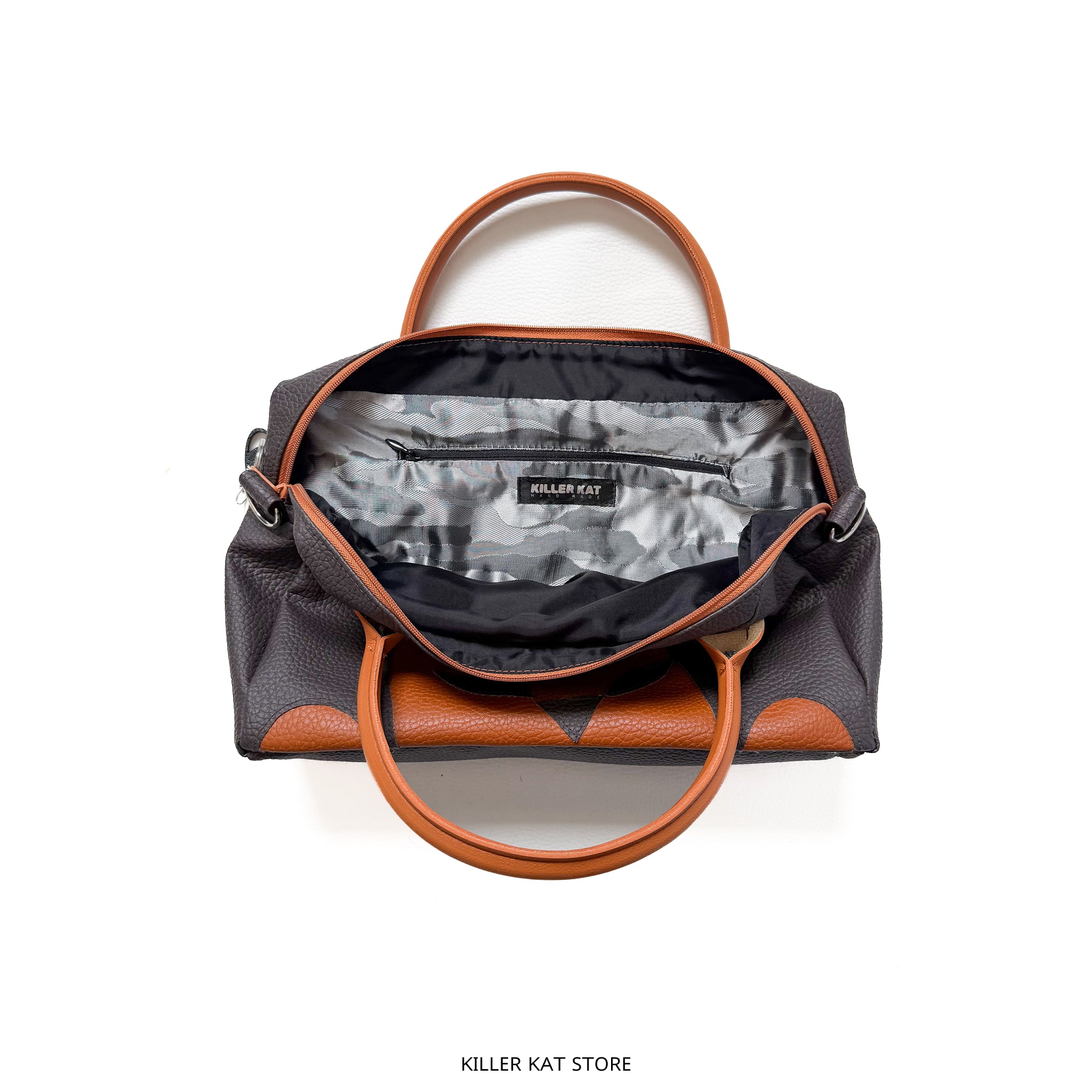 Bolso De mano Marrón Cuero sintético - Pieza única